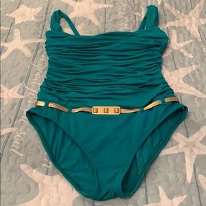 Great Condition Bleu Rod Beattie Size 8 Swimsuit
